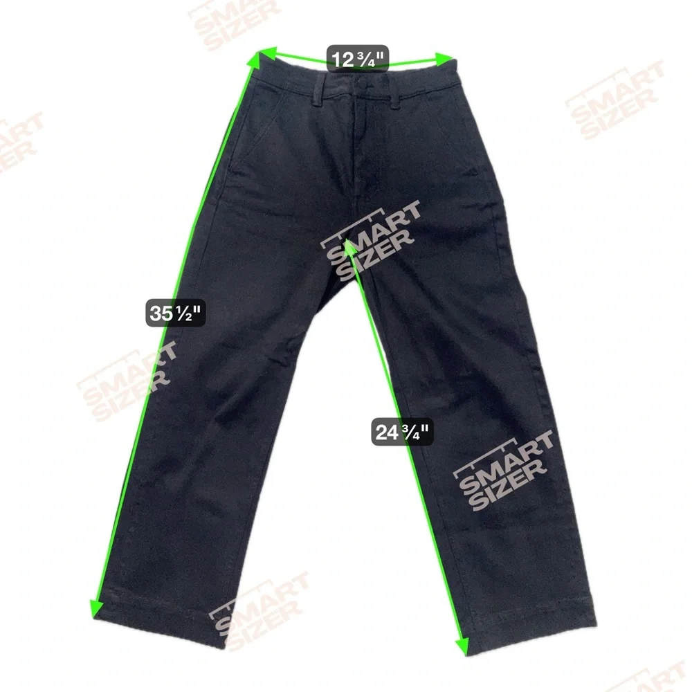 Everlane The Utility Straight-Leg Pant Black Size 2 Short